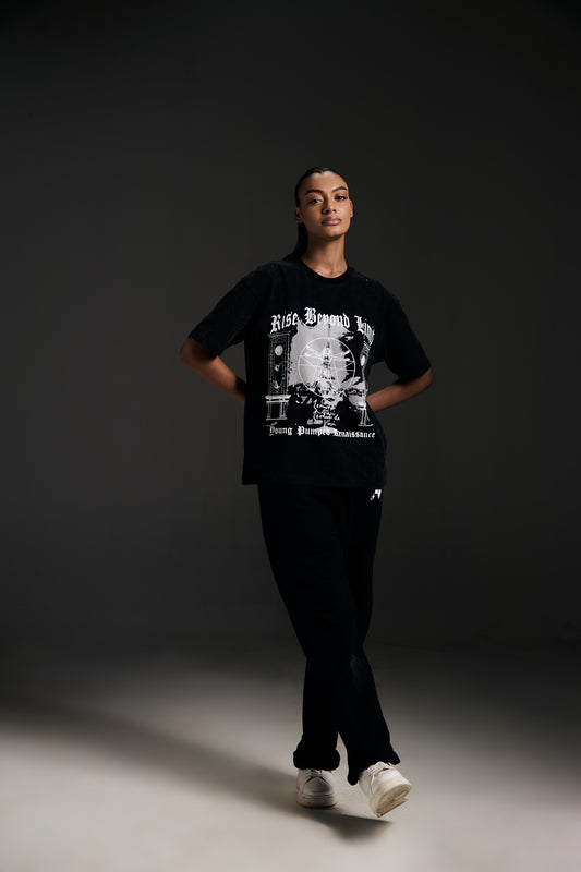 Rise Beyond Limit w Black T pants