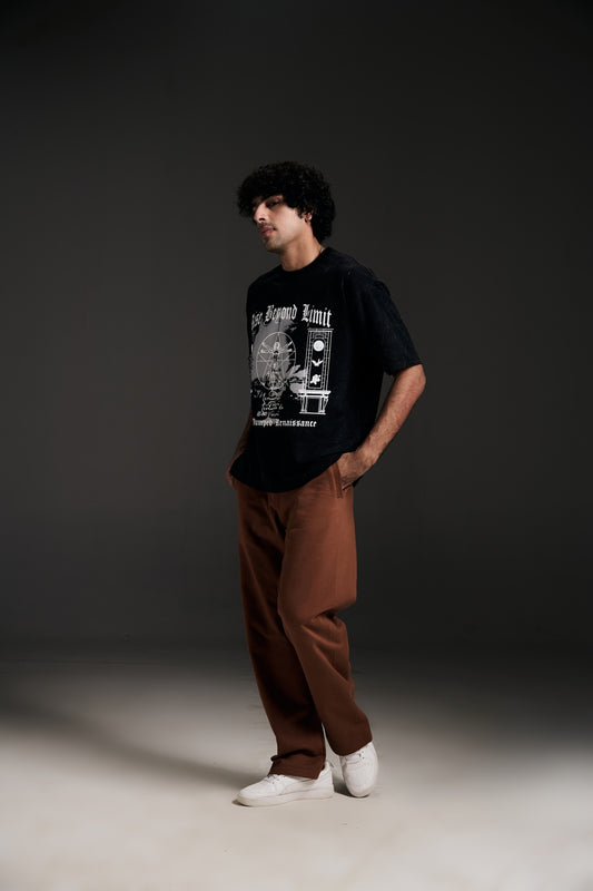 Rise Beyond Limit & Brown T pants