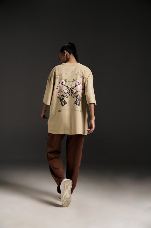 Guns N roses w Brown T pants