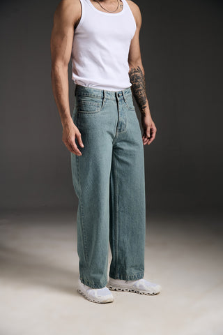 Guns N roses W Light Blue Denim