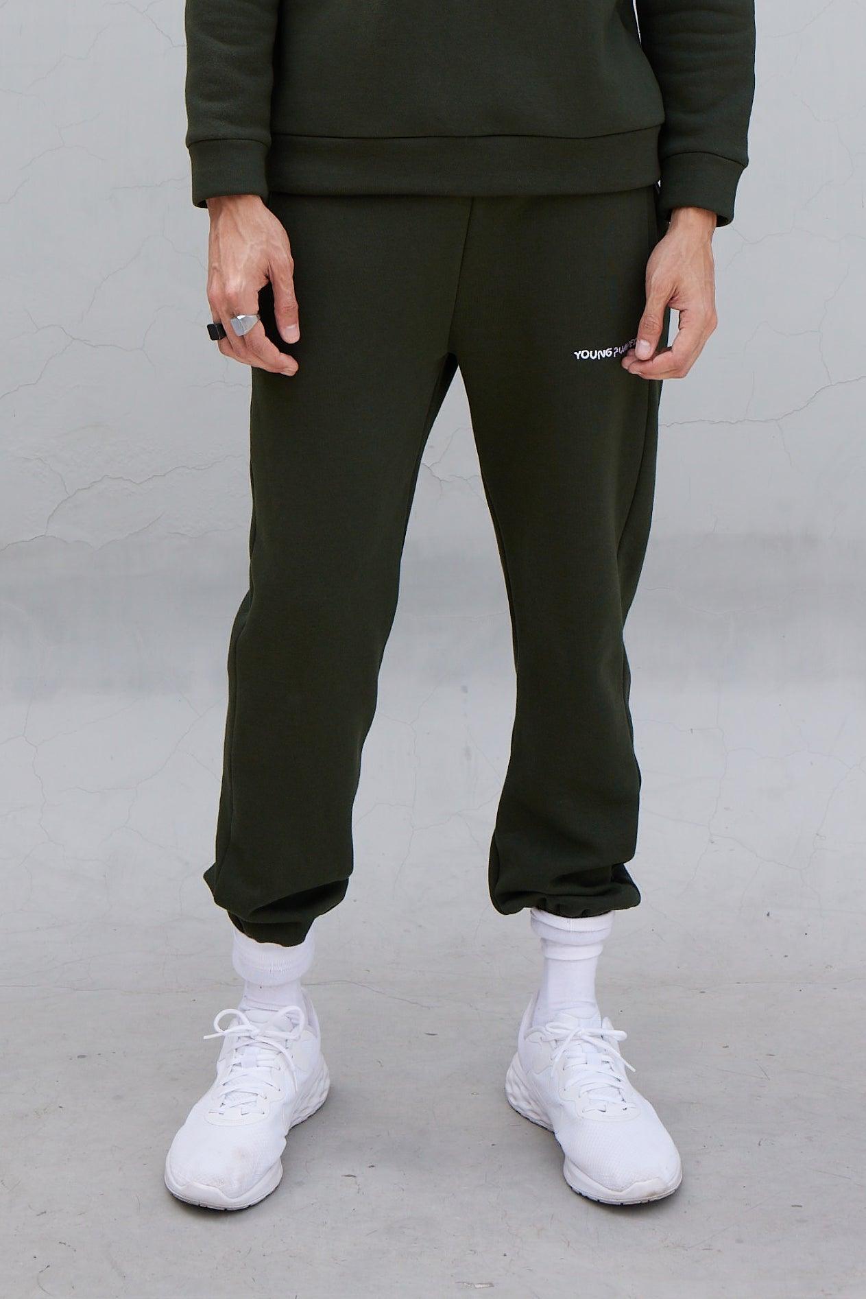 Jogger Monogram Olive Green - Young Pumped